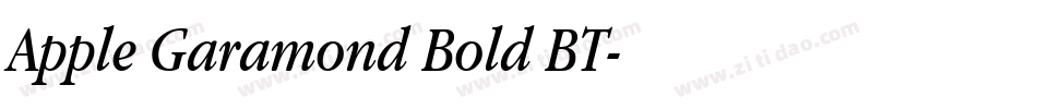 Apple Garamond Bold BT字体转换